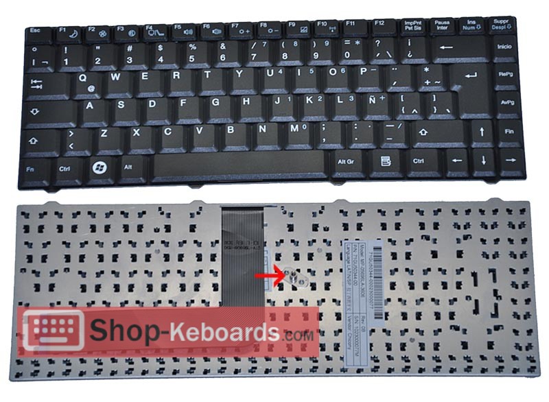 Advent MP-05693A0-3606 Keyboard replacement