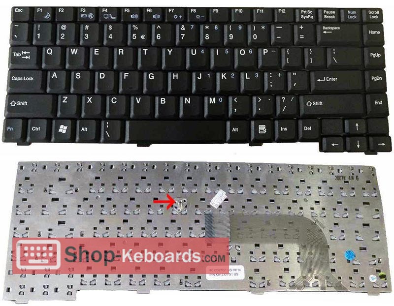 Advent 8117 Keyboard replacement