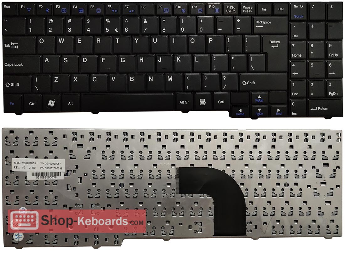 Medion V061618AK1 Keyboard replacement