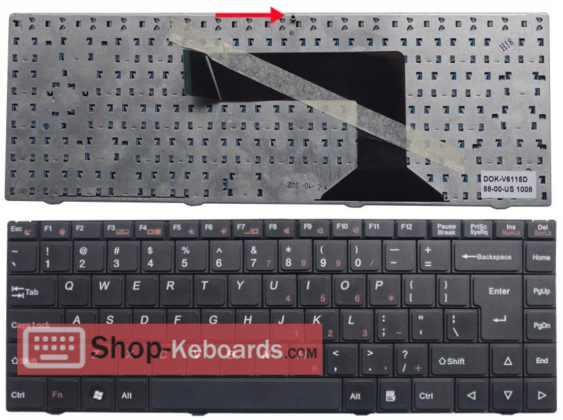 BenQ DOK-V6115D Keyboard replacement