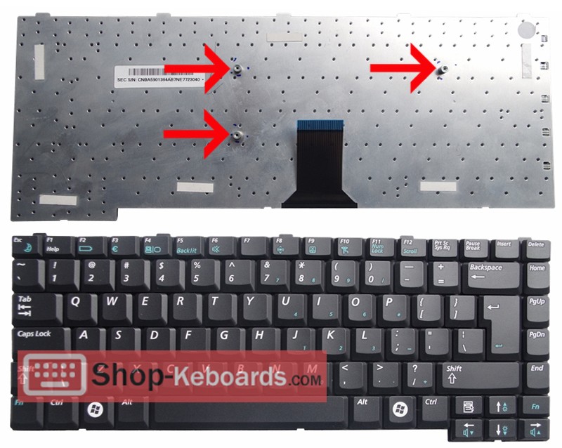 Samsung BA-5901327 Keyboard replacement