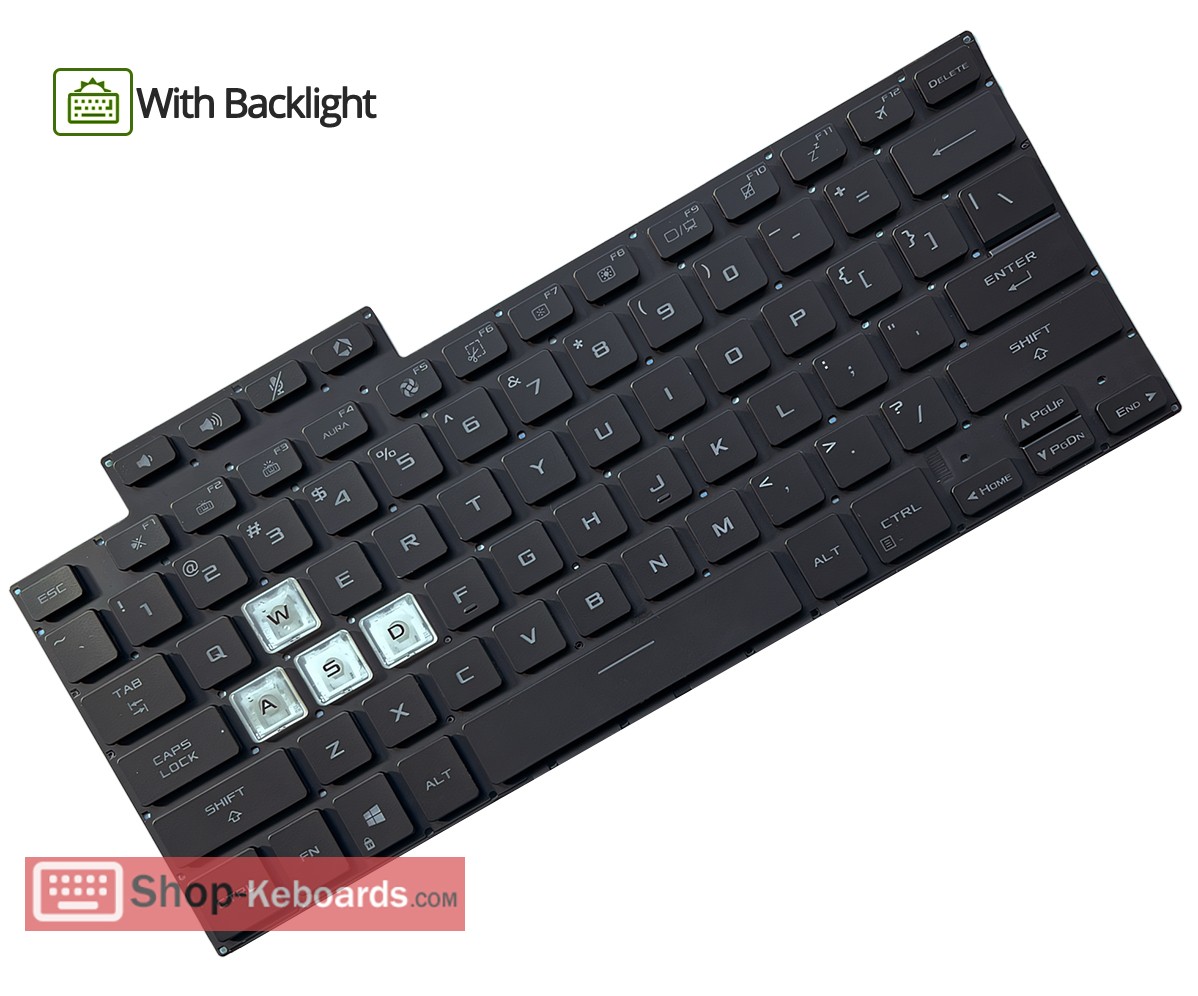 Asus TUF516PE Keyboard replacement