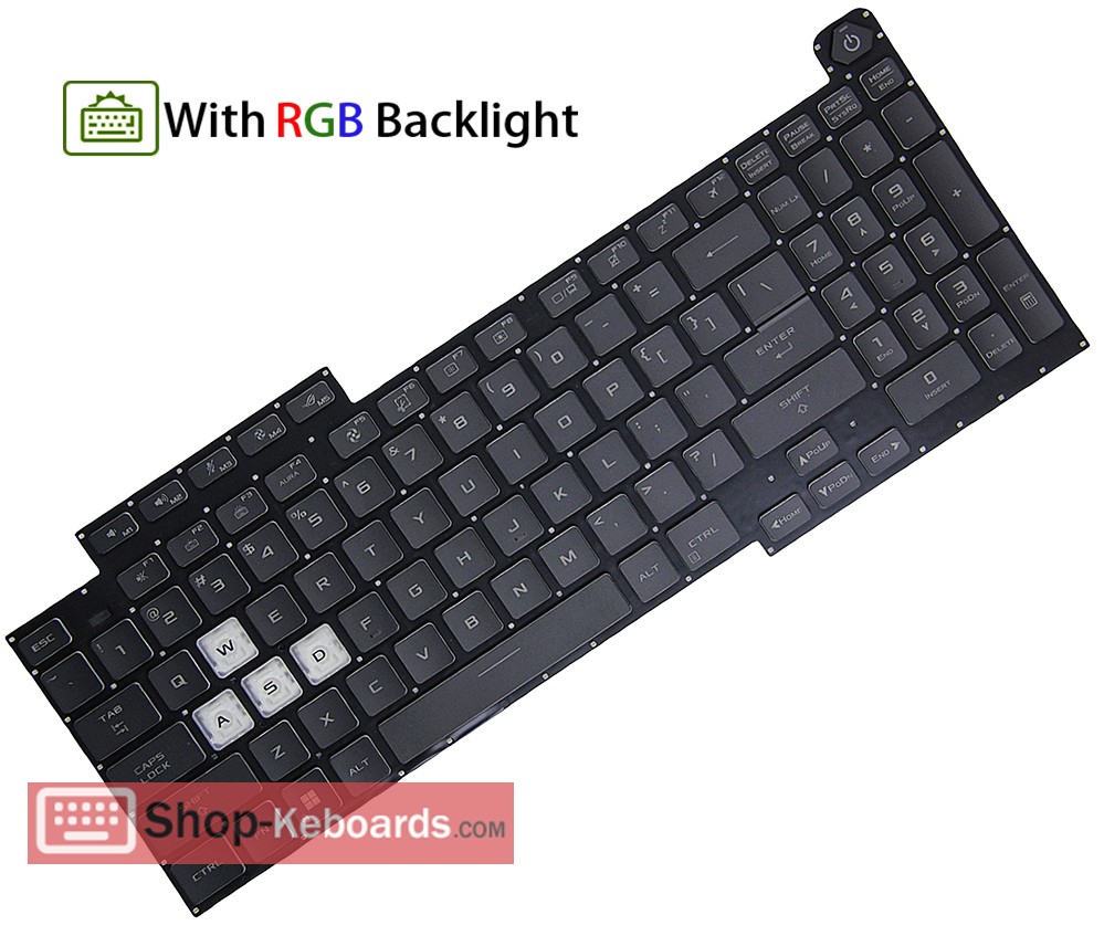 Asus G713QR Keyboard replacement