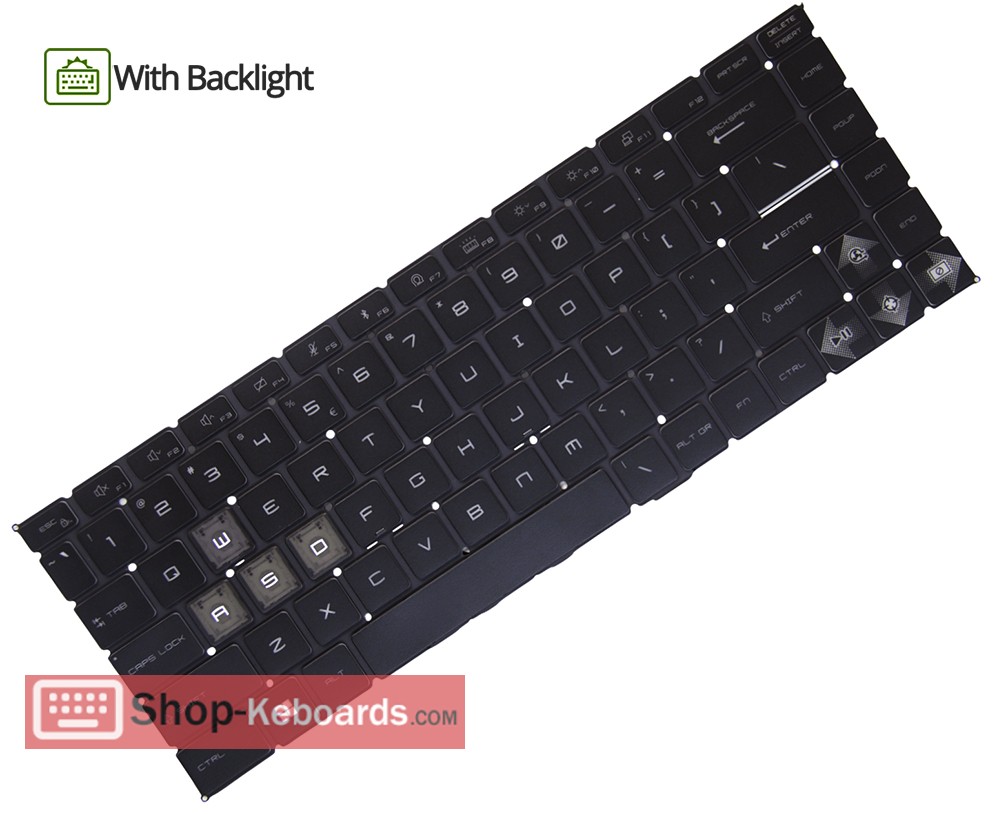 MSI Thin 15 B12U Keyboard replacement