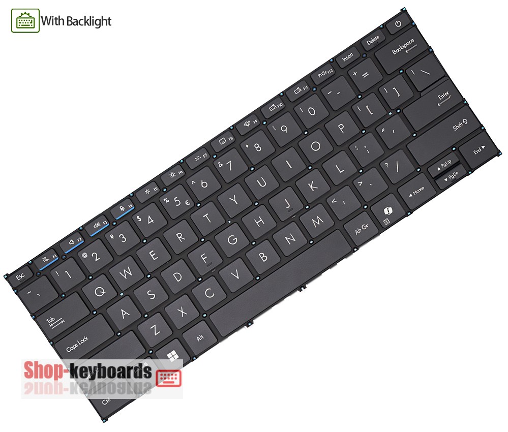 Asus B1403CTA Keyboard replacement