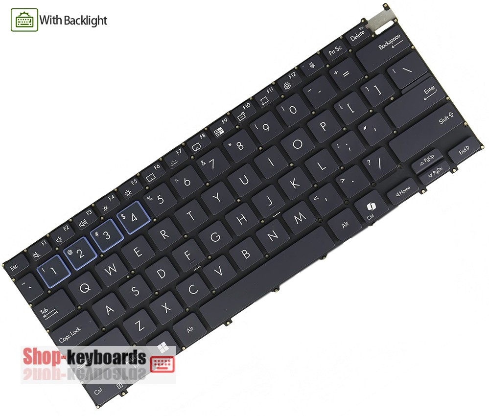 Asus NSK-UAM4PU Keyboard replacement
